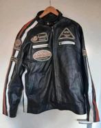 Als nieuw ! lederen leder biker jack / jas mt 58 xxxl 3xl, Ophalen of Verzenden, Zo goed als nieuw, Maat 56/58 (XL), Zwart