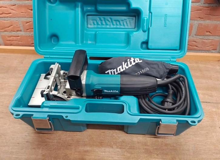 Makita PJ7000 lamellenfrees in koffer, Doe-het-zelf en Verbouw, Gereedschap | Slijpmachines, Zo goed als nieuw, Haakse handslijpmachine