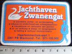 sticker jachthaven zwanengat warmond logo, Verzamelen, Stickers, Verzenden, Zo goed als nieuw, Bedrijf of Vereniging
