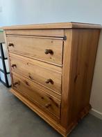 * houten Ladekast met losse spiegel *, Ophalen, Gebruikt, Grenenhout, 3 of 4 laden