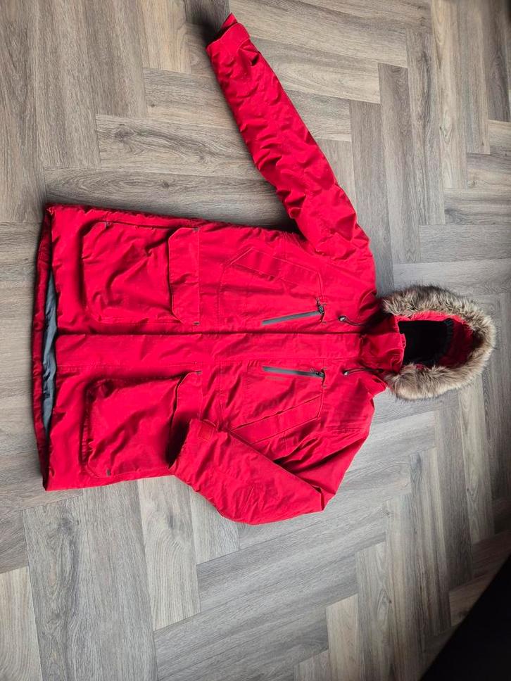 Didriksons Heren Winterjas - Topkwaliteit!, Kleding | Dames, Jassen | Winter, Zo goed als nieuw, Maat 42/44 (L), Rood, Ophalen of Verzenden