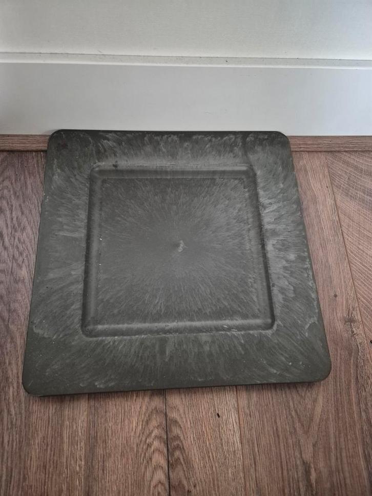 8 x Vierkante schaal - Grijs, Huis en Inrichting, Woonaccessoires | Schalen en Manden, Gebruikt, Schaal, Vierkant, Kunststof, Ophalen of Verzenden