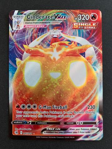 Cinderace Vmax, 45/264, Pokémon Fusion Strike. beschikbaar voor biedingen