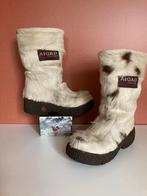 Vintage Aicad sneeuw laarzen echt rundleer 36/37😍mooi❤️💫, Verzenden, Wit, Snowboots, Gedragen