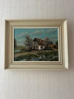 Klein mooi olieverfschilderijtje uit jaren 1950, Antiek en Kunst, Kunst | Schilderijen | Klassiek, Ophalen of Verzenden