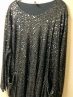 Dames tuniek met palitten zwart, Ophalen of Verzenden, Zo goed als nieuw, Zwart, Blouse of Tuniek