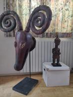 Ekoi dierenmasker Etnografica Afrikaans beeld Antiloop, Antiek en Kunst, Ophalen of Verzenden