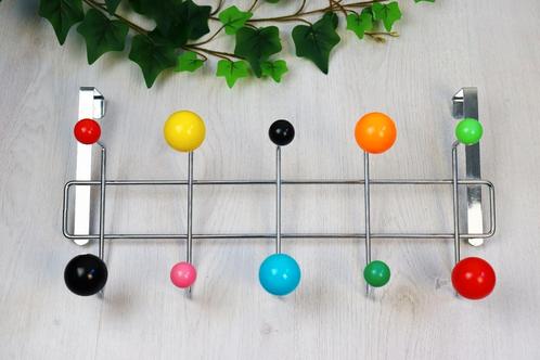 Vintage Spoetnik kapstok in kleurrijke Atomic-stijl, Huis en Inrichting, Woonaccessoires | Kapstokken, Gebruikt, Wandkapstok, Minder dan 100 cm