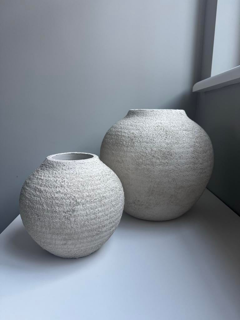 Zara Home Potten - Set van 2 OPHALEN!, Ophalen, Wit, Aardewerk of Porselein, Zo goed als nieuw