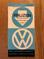 Volkswagen VW prijslijst februari 1967 oa Karmann G Kever T1, Verzenden, Zo goed als nieuw, Volkswagen