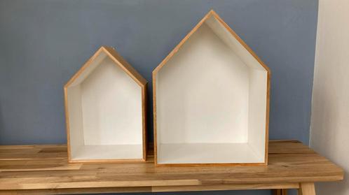 Wandhuisjes hout vt wonen 2x, Huis en Inrichting, Woonaccessoires | Overige, Gebruikt, Ophalen