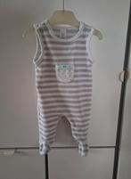 Zacht boxpakje babypakje pyjama salopette grijs beige wit 56, Jongetje of Meisje, Babyclub, Ophalen of Verzenden, Zo goed als nieuw