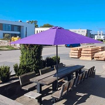 Parasol, verschillende kleuren, omtrek 3 meter beschikbaar voor biedingen