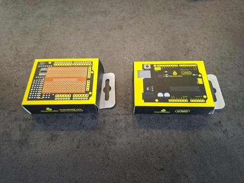 Keyestudio Arduino UNO R3 (KS0001) & Proto Shield (KS0003), Hobby en Vrije tijd, Elektronica-componenten, Nieuw, Ophalen of Verzenden