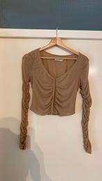 Dames shirt beige Maat S, Beige, Ophalen of Verzenden, Zo goed als nieuw, Korte mouw