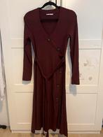 Mango Jurk Bordeaux Ribstof Maat M, Kleding | Dames, Jurken, Zo goed als nieuw, Ophalen, Maat 38/40 (M), Rood