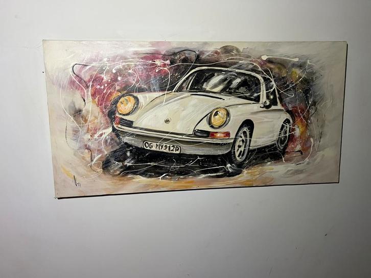 Porsche 911, Antiek en Kunst, Kunst | Schilderijen | Abstract, Ophalen