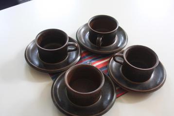 ARABIA "" RUSKA "" MOCCA/EXSPRESSO Kopjes. beschikbaar voor biedingen