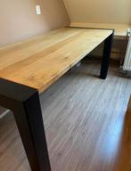 Masief eiken tafel, Ophalen, Eikenhout, 50 tot 100 cm, Zo goed als nieuw