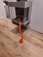 Oranje vaas - decoratief object, Kunststof, Oranje, Ophalen of Verzenden, Zo goed als nieuw