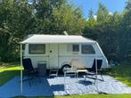 Kip Greyline  47TRZ caravan met vast bed, luifel en voortent, Caravans en Kamperen, Vast bed, Kip, Treinzit, Kachel