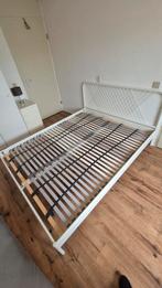 Tweepersoonsbed (160x200), inclusief lattenbodem en matras, Huis en Inrichting, Slaapkamer | Bedden, Ophalen, Wit, Tweepersoons