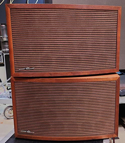 WALNOTEN Bose 901/II met Equalizer (GEEN SCHADE AAN KASTEN), Audio, Tv en Foto, Luidsprekers, Gebruikt, Front, Rear of Stereo speakers
