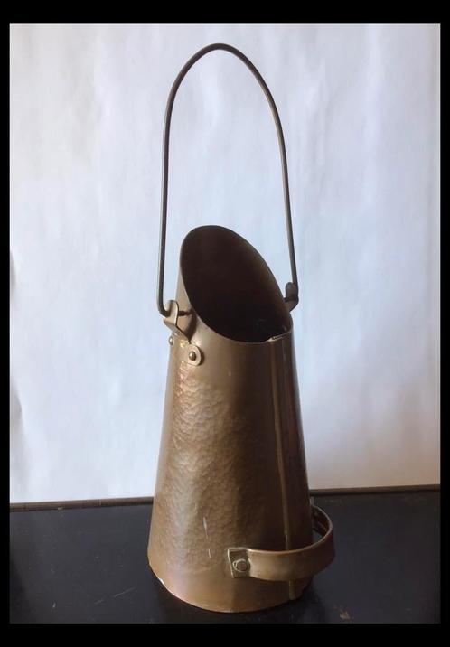 Kleine, koperen, sier kolen kit. Rood koper ong 19,5 cm hoog, Antiek en Kunst, Antiek | Koper en Brons, Ophalen of Verzenden