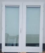 Hardhouten openslaande tuindeuren, Ophalen, Gebruikt, Buitendeur, Glas