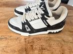 Louis Vuitton LV Trainer Sneakers Maat 44 (9.5), Kleding | Heren, Schoenen, Ophalen, Zo goed als nieuw, Zwart, Sneakers of Gympen