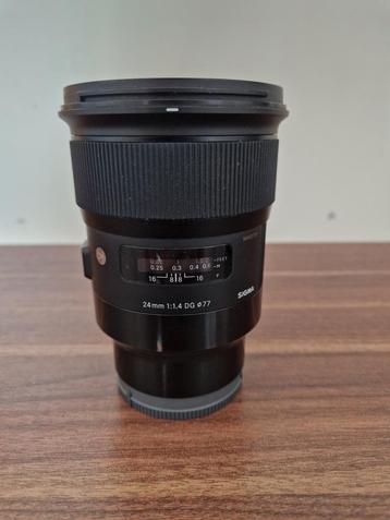 24mm Sigma Art lens 1.4 voor sony  beschikbaar voor biedingen