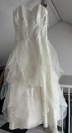 Witte Trouwjurk met Tule Rok, Kleding | Dames, Trouwkleding en Trouwaccessoires, Ophalen of Verzenden, Zo goed als nieuw, Wit