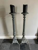 Set van twee hoge gietijzeren kandelaren – 100 cm hoog, Ophalen