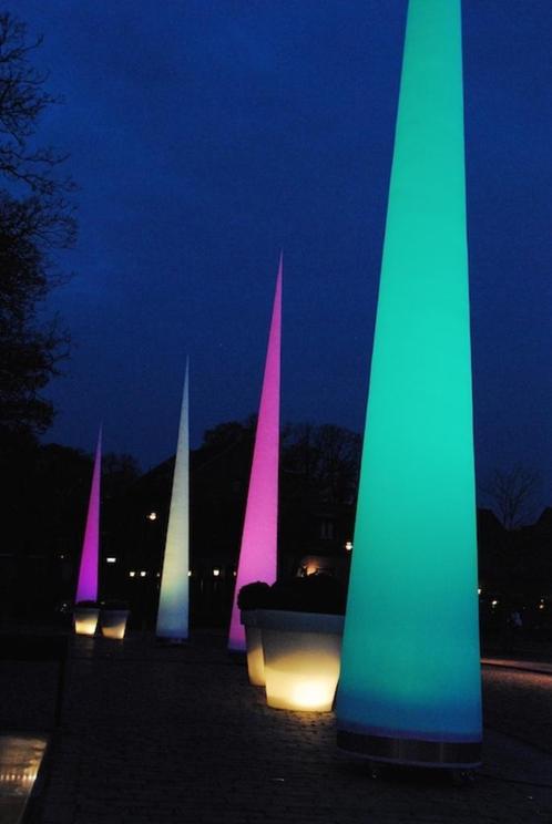 Festival opblaasbare LED cones 8,5m hoog (8 stuks), Muziek en Instrumenten, Licht en Laser, Nieuw, Licht, Ophalen