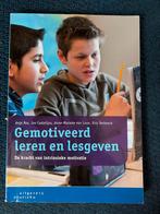 Gemotiveerd leren en lesgeven - Leerkrachtenboek, Boeken, Studieboeken en Cursussen, Ophalen of Verzenden, Zo goed als nieuw, HBO