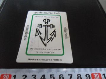 stickers Gereformeerde kerk Pinkstermarkt 1988  beschikbaar voor biedingen