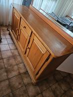 Massief houten dressoir, 183b 54d 91h, Huis en Inrichting, Kasten | Dressoirs, Ophalen, Gebruikt, 150 tot 200 cm, Eikenhout