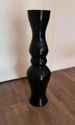 Sierlijke zwarte vaas hoogte 80 cm, Ophalen, Zwart, Aardewerk of Porselein, Zo goed als nieuw