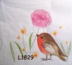 Servetten decoupage/bullet journal – vogel L1829, Verzenden, Nieuw, Materiaal