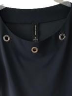 Jane Lushka blauwe top XXL travelstof LEA EYELETS, Maat 42/44 (L), Zo goed als nieuw, Jane Lushka, Korte mouw