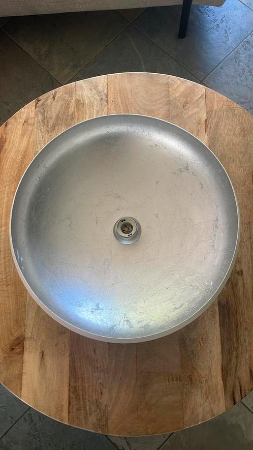 Plafondlamp 60W wit/zilver, Huis en Inrichting, Lampen | Plafondlampen, Zo goed als nieuw, Overige materialen, Ophalen