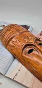 Vintage Handgesneden Afrikaans Houten Masker, Ophalen of Verzenden