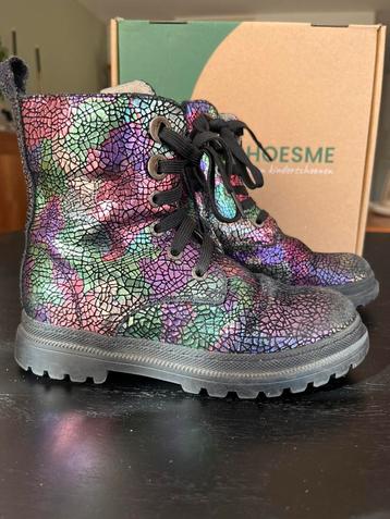 Maat 29 Shoesme laarsjes zwart met gekleurd beschikbaar voor biedingen