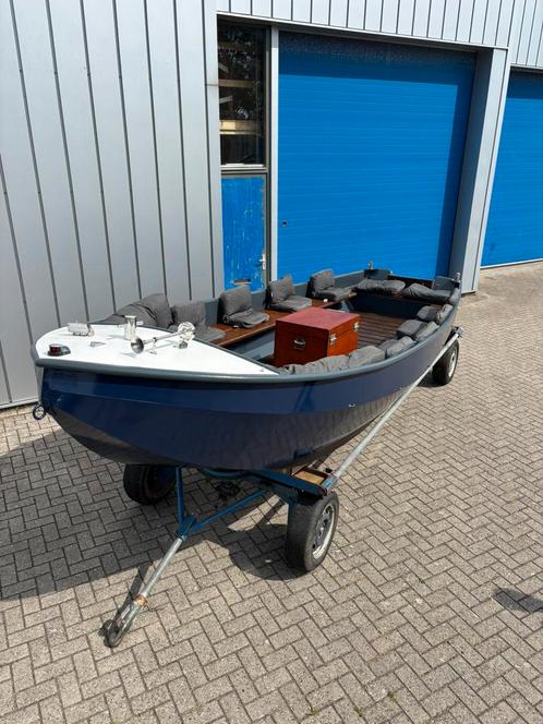 Stalen sloep 15pk, Watersport en Boten, Zeilen en Zeiltoebehoren, Zo goed als nieuw, Overige typen, Minder dan 15 m², 3 tot 6 meter