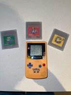 Japanse Game Boy Color Pokémon Editie + 3 JP Pokémon Games, Ophalen of Verzenden, Zo goed als nieuw, Game Boy Color