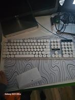 Gaming keyboard/toetsenbord wit, Computers en Software, Toetsenborden, Zo goed als nieuw, Ophalen