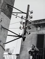 Vrouw op een balkon, Gebruikt, Voor 1940, Verzenden