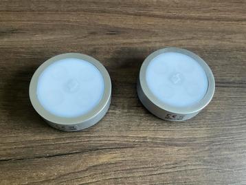 2 zelfklevende LED druk lampjes / LED spotjes - nieuw (KWF) beschikbaar voor biedingen