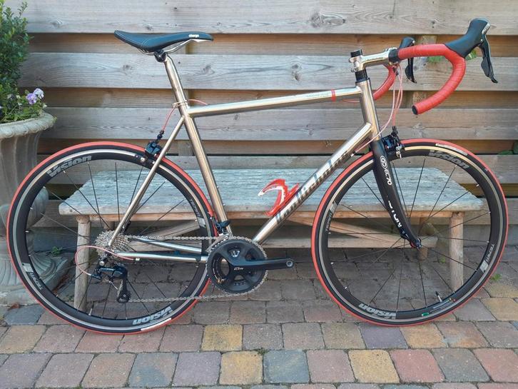 Titanium Racefiets Z.g.a.n., Fietsen en Brommers, Fietsen | Racefietsen, Zo goed als nieuw, Titanium, Ophalen