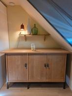 Alle Pilat massief eiken dressoir metalen frame 3 deurs, Huis en Inrichting, Kasten | Dressoirs, Ophalen, Nederlands Design, 150 tot 200 cm